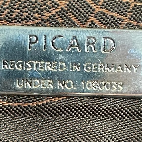 PICARD MEN'S LEATHER BRIEFCASE/LAPTOP BAG (BLACK) - Picture 11 of 15